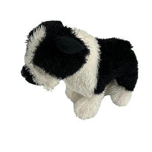 Ganz Webkinz Plush Dog Boston Terrier Puppy Black White Stuffed Animal NO CODE